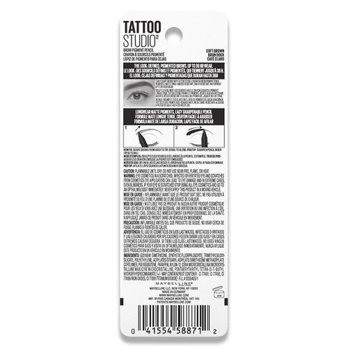 Maybelline Tatto Brow Pencil tono Deep Brown