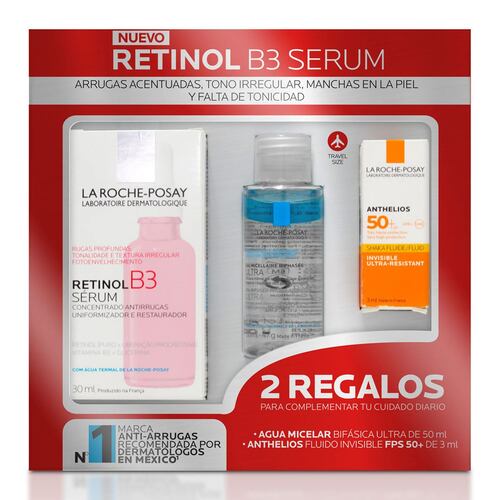 Pack Retinol B3 Serum Para Arrugas Acentuadas, Tono Irregular Y Manchas En La Piel