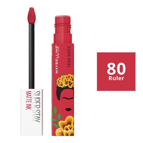 Labial Líquido Maybelline New York Super Stay x Frida Kahlo Ruler 5ml