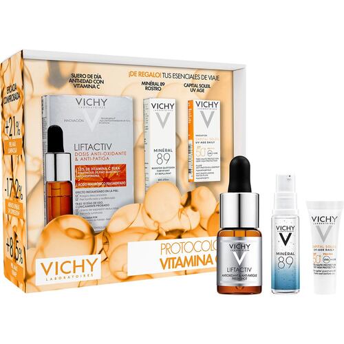 Protocolo Vitamina C: Shot Anti-OX + mini M89 10ml + mini Uv Age 3ml