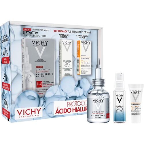 Protocolo Ácido Hialurónico: Liftactiv filler + mini M89 10ml + mini Uv Age 3ml