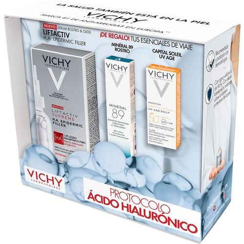 Protocolo Ácido Hialurónico: Liftactiv filler + mini M89 10ml + mini Uv Age 3ml