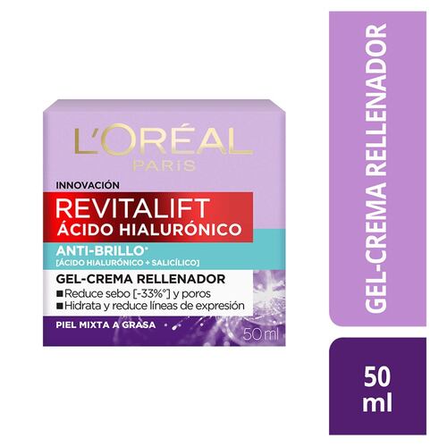 Gel-Cream L’Oreal Revitalift Ácido Hialurónico 50ml