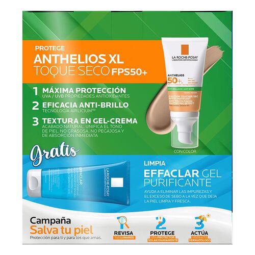 Kit protector solar para piel grasa con color Anthelios
