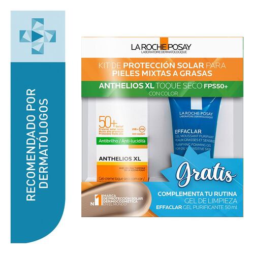 Kit protector solar para piel grasa con color Anthelios
