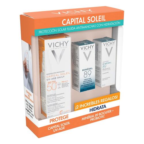 Kit Vichy Protección Solar Capital Soleil UV-AGE FPS50+