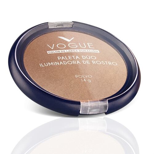 Paleta duo iluminador Vogue Tono dorado