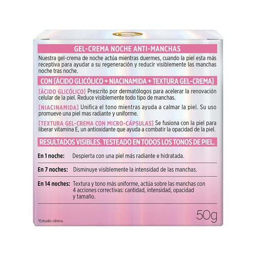 Gel-Crema de Noche Glycolic Bright 50ml L'oreal