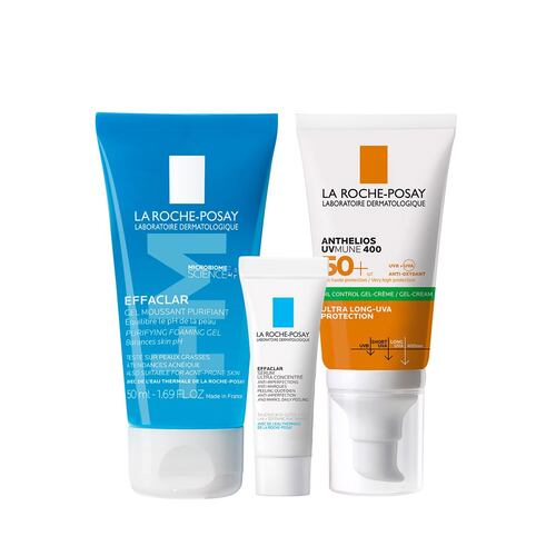 Kit La Roche Posay Protector Solar Piel Mixta a Grasa Anthelios UV Mune 400 FPS 50+ Oil Control-Gel Crema