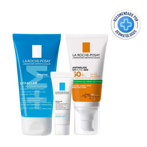 Kit La Roche Posay Protector Solar Piel Mixta a Grasa Anthelios UV Mune 400 FPS 50+ Oil Control-Gel Crema