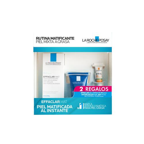 Kit Effaclar MAT + Effaclar Gel + Anthelios UV Mune Fluido con color