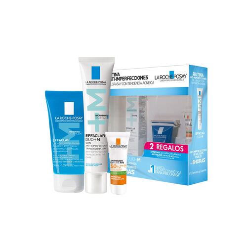 Kit Effaclar Dúo + M Anti-Imperfecciones + Effaclar Dúo + M + Anthelios UV Mune Fluido con Color