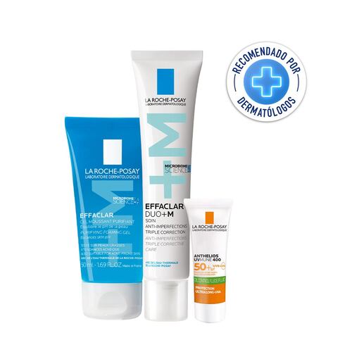 Kit Effaclar Dúo + M Anti-Imperfecciones + Effaclar Dúo + M + Anthelios UV Mune Fluido con Color