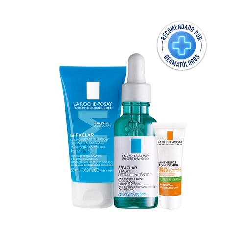 Kit Effaclar Serum + Effaclar Gel Purificante + Anthelios Oil Correct