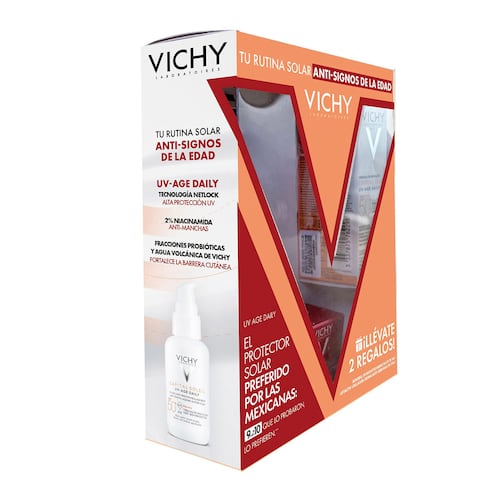 Vichy Capital Soleil UV-Age Daily FPS 50 + Liftactiv Collagen Specialist Crema de Día + Mineral 89 Booster