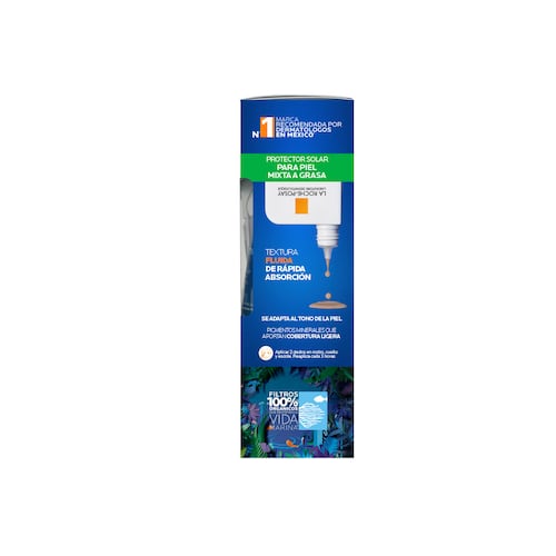 Kit La Roche Posay Rutina de Protección Solar con Textura Fluida con Color para Piel Mixta a Grasa