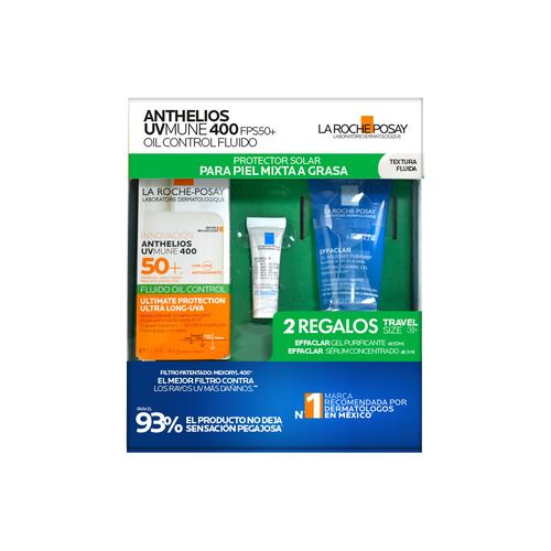 Kit La Roche Posay Rutina de Protección Solar con Textura Fluida para Piel Mixta a Grasa