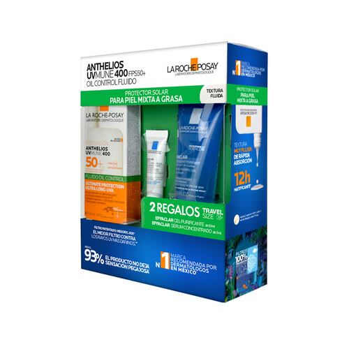 Kit La Roche Posay Rutina de Protección Solar con Textura Fluida para Piel Mixta a Grasa
