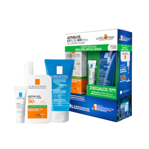 Kit La Roche Posay Rutina de Protección Solar con Textura Fluida para Piel Mixta a Grasa