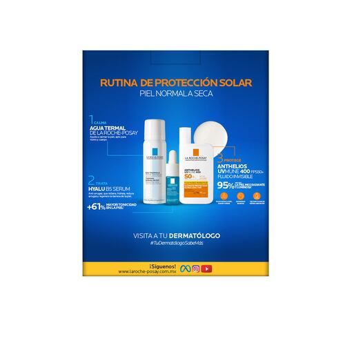 Kit La Roche Posay Rutina de Protección Solar para Piel Normal a Seca