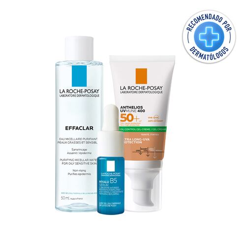 La Roche Posay Rutina De Protección Solar Con Textura Gel Crema Con Color Para Piel Mixta A Grasa