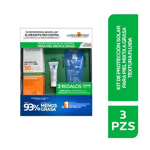 La Roche Posay Rutina De Protección Solar Con Textura Gel Crema Para Piel Mixta A Grasa