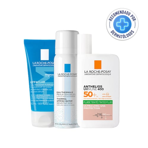 La Roche Posay Rutina De Protección Solar Con Textura Fluida Con Color Para Piel Mixta A Grasa