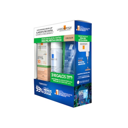La Roche Posay Rutina De Protección Solar Con Textura Fluida Con Color Para Piel Mixta A Grasa