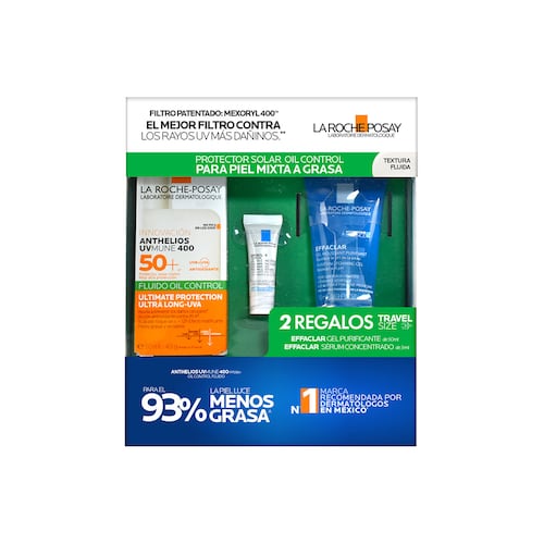 La Roche Posay Rutina De Protección Solar Con Textura Fluida Para Piel Mixta A Grasa