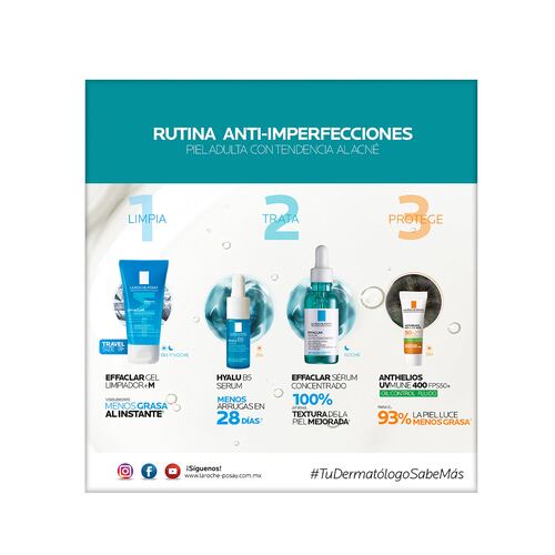 La Roche Posay Effaclar Pack Rutina Para Piel Adulta Con Tendencia Al Acne