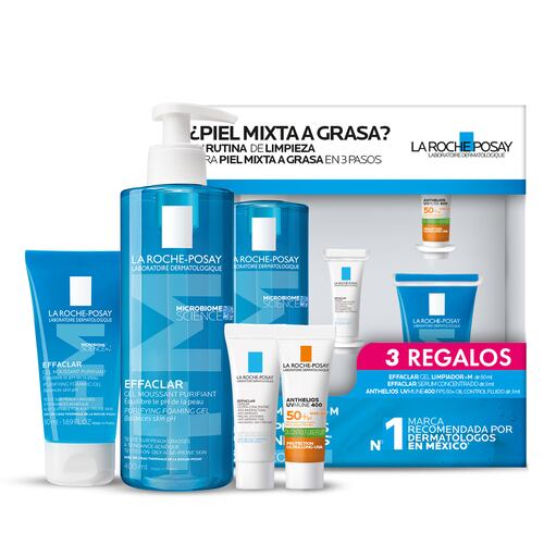 Kit La Roche Posay Effaclar Gel Limpieza Piel Mixta a Grasa