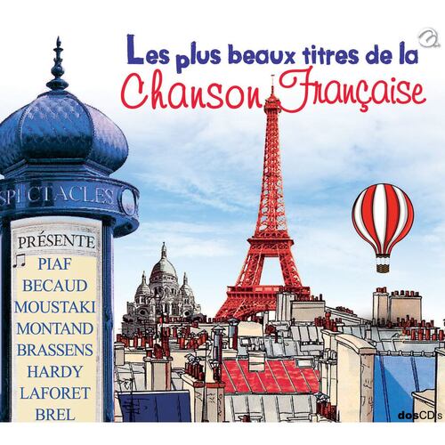 CD2 Piaf Becaud Moustaki Les Plus Beaux Titres De La Chanson Francaise