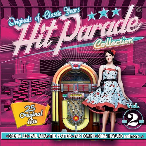 CD Hit Parade 2  The Colection Of Classic Years 25 Original Hits Brenda Lee  Paul Anka  The Platters Fats Domino Brian Hayland And More