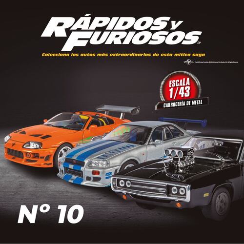 Colección Fast & Furious 1:43 0010 Editorial Planeta de Agostini Automóviles