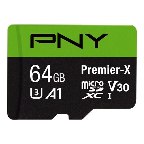 Tarjeta de memoria PNY 64 GB micro SD premier