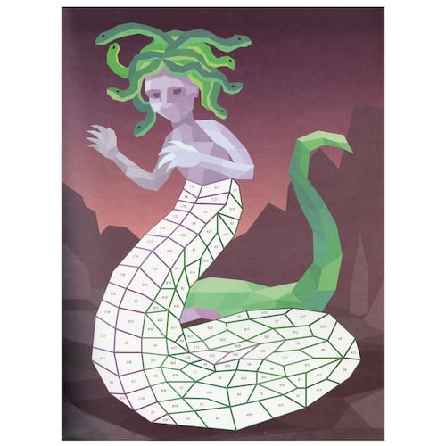 Criaturas Míticas. Mosaicos con Pegatinas