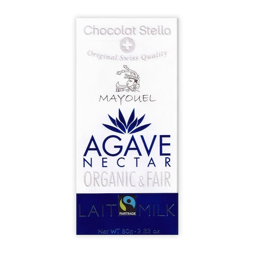 Chocolate Orgánico Con Néctar De Agave Leche Stella