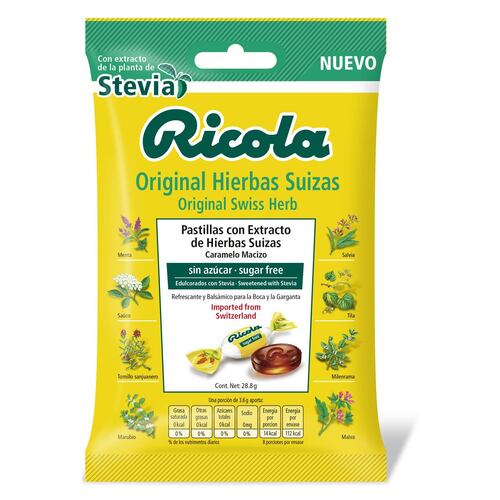 Ricola Stevia 8 Piezas