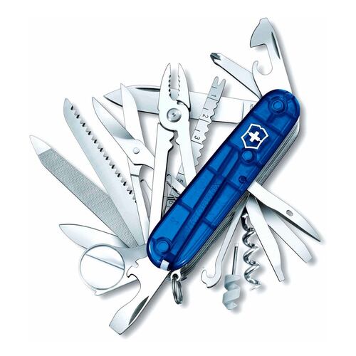 Swiss Champ Azul Victorinox Transparente 33 Usos
