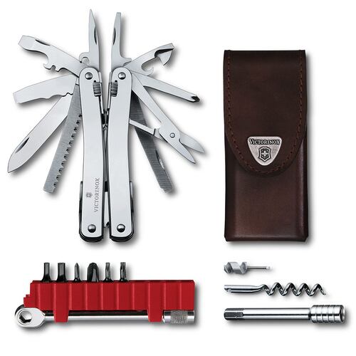 Swiss Tool Spirit X Plus Ratchet Victorinox 36 Funciones con Estuche de Piel