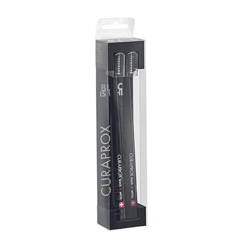 Pack de Cepillos Dentales Black is White 2 pzs Curaprox