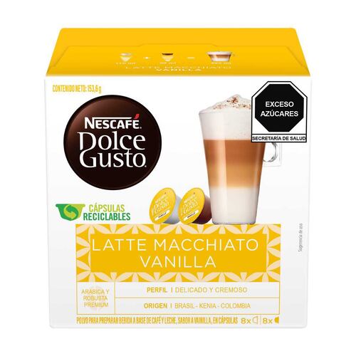 Cápsulas Vainilla Macchiato Nescafé Dolce Gusto