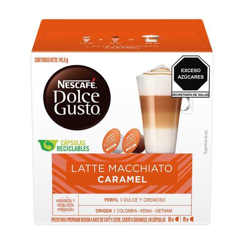 FoodNess - Cápsula de café compatible Dolce Gusto sin lactosa ni gluten a  base de café cacao y maca (1 caja total de 10 cápsulas).