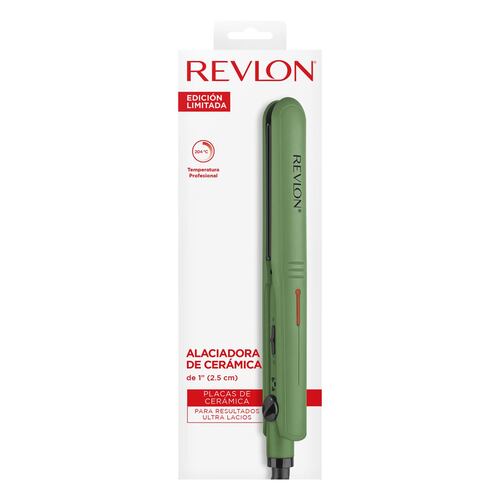 Alaciadora Cerámica 1” Verde Revlon