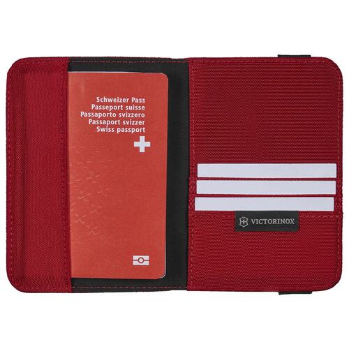 Portapasaporte Victorinox con RFID Rojo