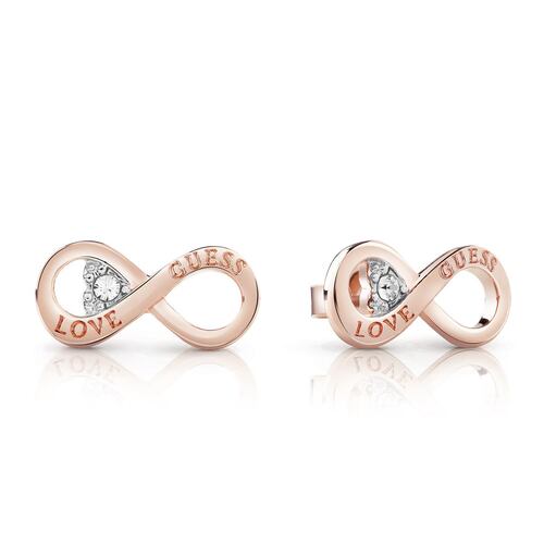 Aretes GUESS Endless love oro rosa
