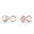 Aretes GUESS Endless love oro rosa