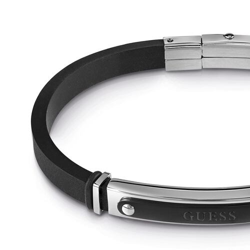 Brazalete Guess Man Identity Negro
