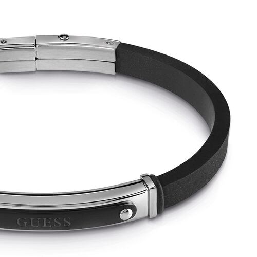 Brazalete Guess Man Identity Negro