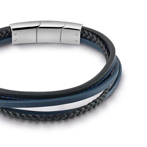 Pulsera Guess Man Identity Para Caballero Color Plata
